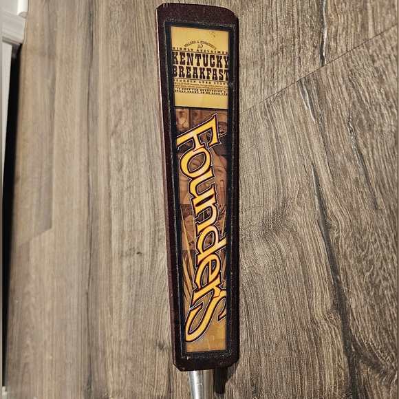 Founders Brewing - KentuckyBreakfast- Beer Tap Handle - 3 sided - rare - Picture 11 of 15